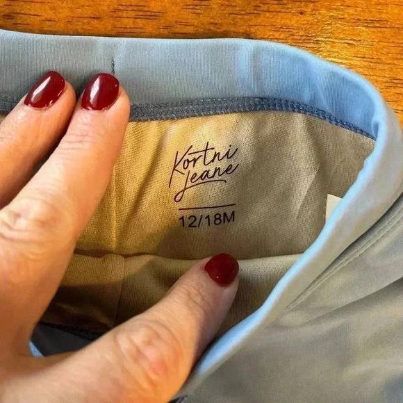 Kortni Jeane light blue euro swim shorts size 12-18 months - Picture 2 of 3